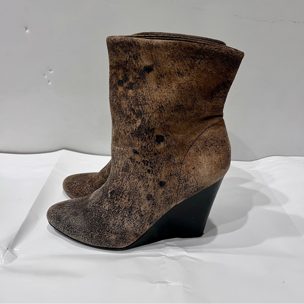 Stylish Kors Brown Wedge Ankle Boots